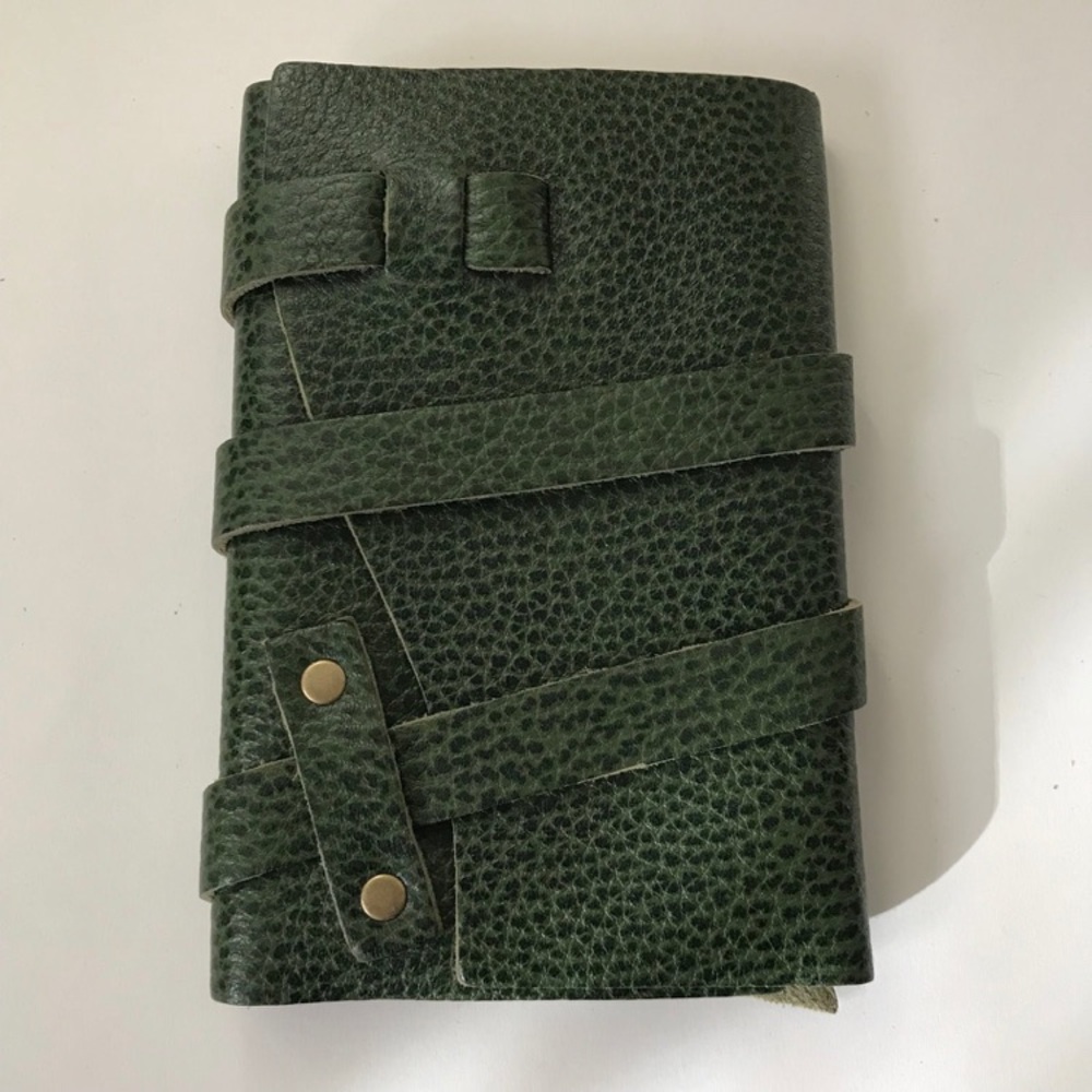 Portland Leather Goods Avocado Small Leather Wrap Journal
